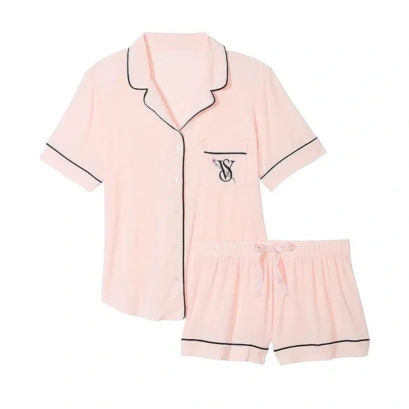 Pink Victoria Secret Pajama Shorts Set Victorias Secret PINK SMALL